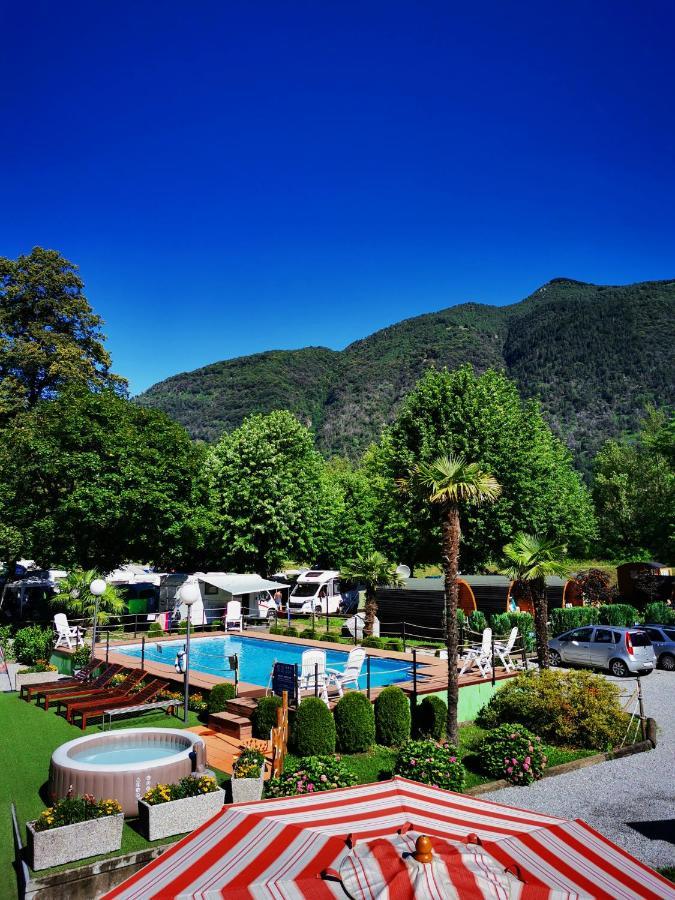 Camping Melezza Losone Bagian luar foto