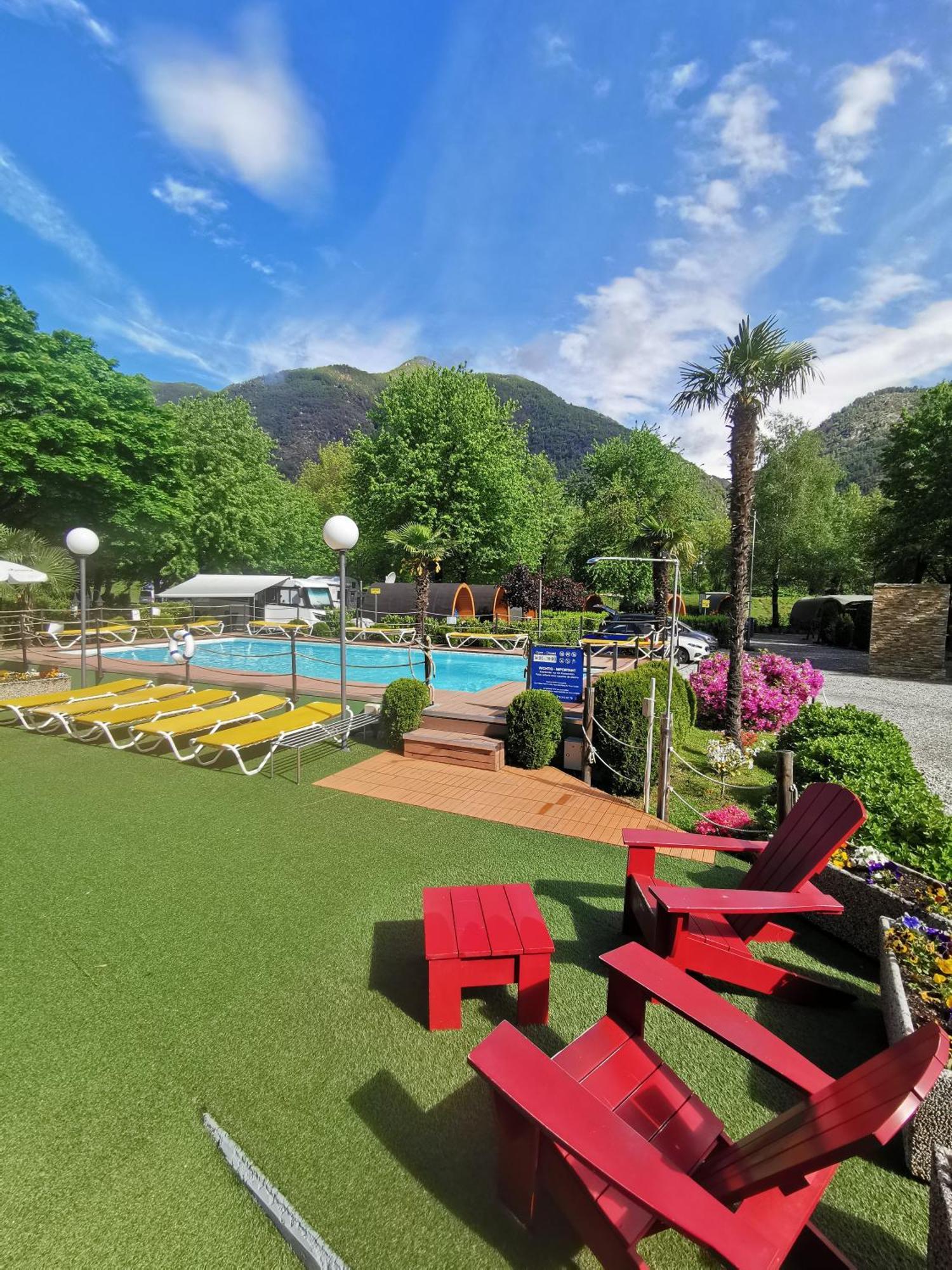 Camping Melezza Losone Bagian luar foto